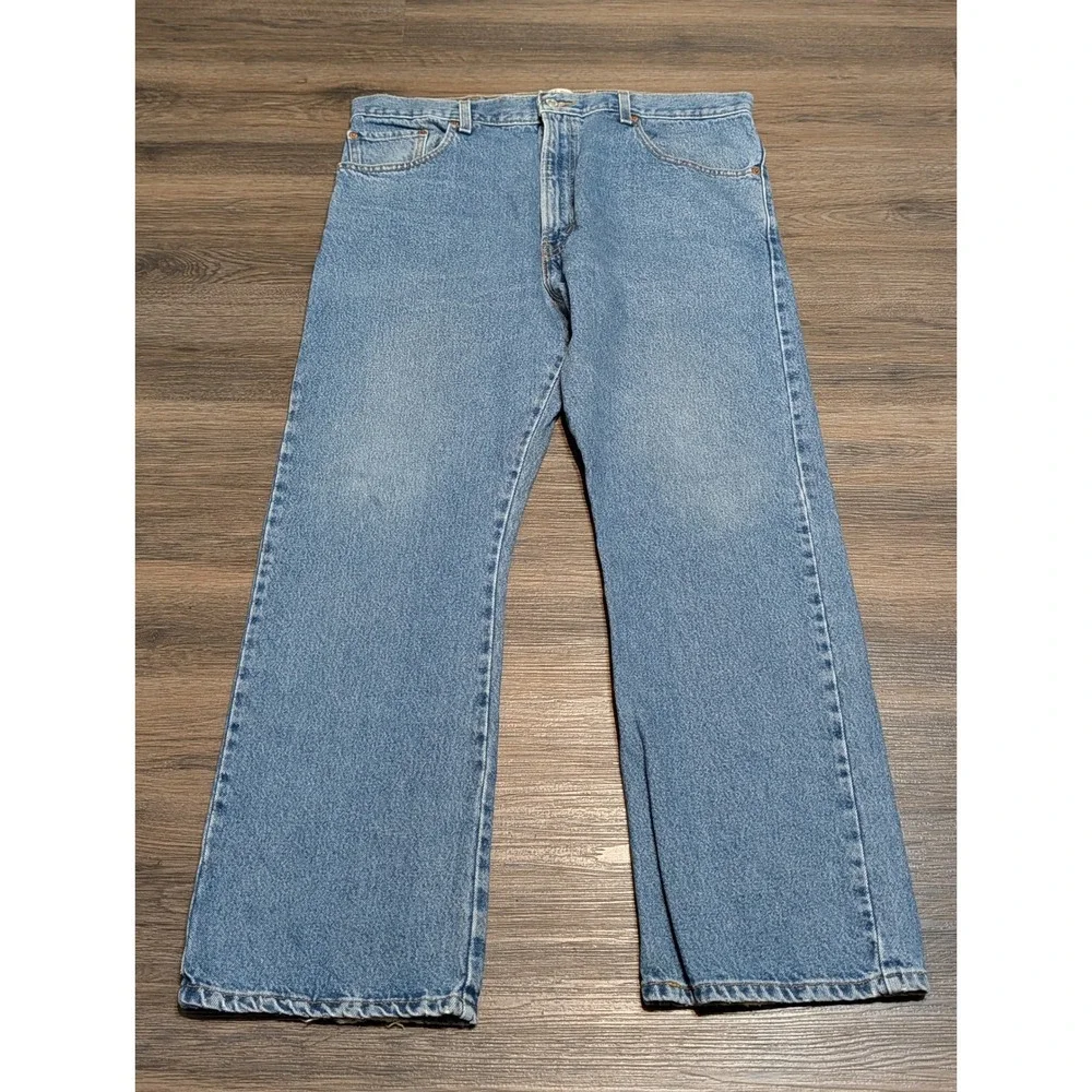 Levis 517 Bootcut Jeans Mens 38x30 Light Wash Blue Denim 100% Cotton 517-0216